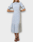 M&S x Ghost Floral Puff Sleeve Midi Dress - 6