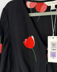 M&S x Ghost Floral V-Neck Button Through Midi Tea Dress - 8
