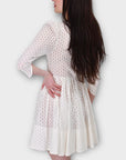 Maje Broderie Mini Dress - 10/12