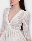 Maje Broderie Mini Dress - 10/12