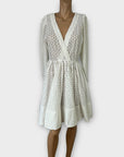 Maje Broderie Mini Dress - 10/12