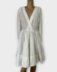 Maje Broderie Mini Dress - 10/12