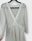 Maje Broderie Mini Dress - 10/12