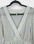 Maje Broderie Mini Dress - 10/12