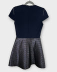 Maje Granaig Two Tone Flared Mini Dress - 8