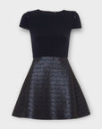 Maje Granaig Two Tone Flared Mini Dress - 8