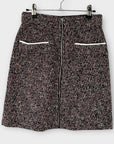 Maje Jiberty Tweed A-line Wool Blend Skirt - 6/8
