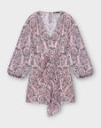 Maje Paisley Print Asymmetrical Dress - 10