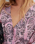 Maje Paisley Print Asymmetrical Dress - 10