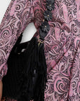 Maje Paisley Print Asymmetrical Dress - 10