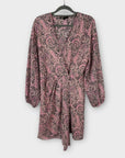 Maje Paisley Print Asymmetrical Dress - 10