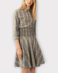 Maje Plaid Resha Dress - 10/12