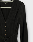 Maje Rochanie Pleated Belted Dress - 10