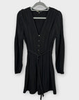 Maje Rochanie Pleated Belted Dress - 10