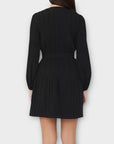 Maje Rochanie Pleated Belted Dress - 10
