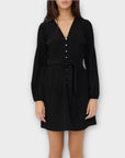 Maje Rochanie Pleated Belted Dress - 10