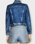 Maje Viva Cropped Denim Jacket - 8