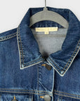 Maje Viva Cropped Denim Jacket - 8