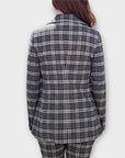 Maje Wool Blend Check Blazer - 8/10