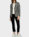 Maje Wool Blend Check Blazer - 8/10