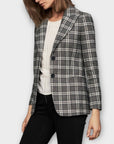 Maje Wool Blend Check Blazer - 8/10
