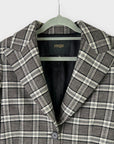 Maje Wool Blend Check Blazer - 8/10