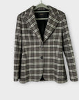 Maje Wool Blend Check Blazer - 8/10