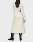 Mango Button Knit Midi Dress - 10 (M)