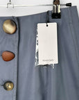 Mango Linen Blend Midi Skirt - XS