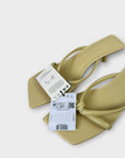 Mango Structured Leather Sandals - 7/40