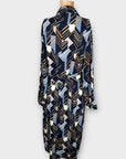 Marc Angelo Geometric Print Shirt Dress - 12