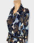 Marc Angelo Geometric Print Shirt Dress - 12