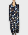 Marc Angelo Geometric Print Shirt Dress - 12
