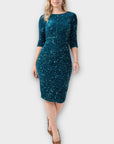 Marc Angelo Sequin U Back Dress - 8