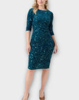 Marc Angelo Sequin U Back Dress - 8