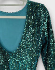 Marc Angelo Sequin U Back Dress - 8
