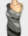 Mascara One Shoulder Sequin Dress - 12