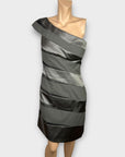 Mascara One Shoulder Sequin Dress - 12