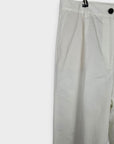 Massimo Dutti Cotton/Linen Wide Leg Long Trousers - 14