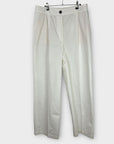 Massimo Dutti Cotton/Linen Wide Leg Long Trousers - 14