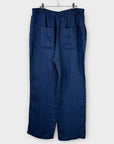 Massimo Dutti Denim Effect Linen Trousers - 14