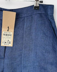 Massimo Dutti Denim Effect Linen Trousers - 14