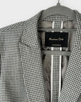 Massimo Dutti Gingham Wool Blazer - 8