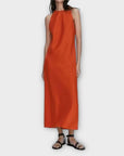 Massimo Dutti Linen Maxi Dress - XS