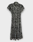 Max Studio Collared Floral Midi Dress - M