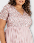 Maya Deluxe Curve Embellished Maxi Dress - 28