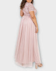 Maya Deluxe Curve Embellished Maxi Dress - 28