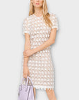 Michael Kors Dot Appliqué Mesh Dress - 12