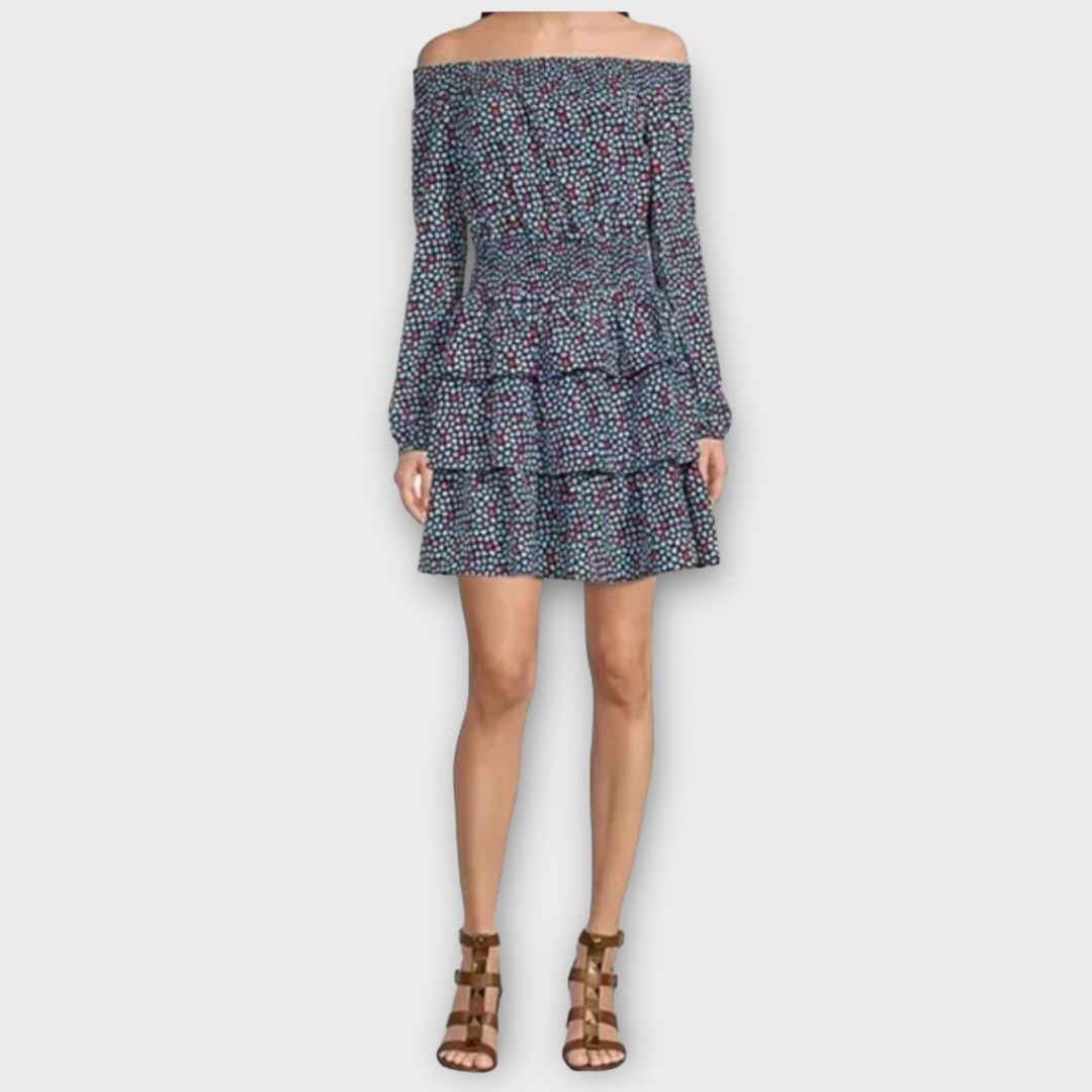 Michael Kors Off The Shoulder Floral Dress S 8 10