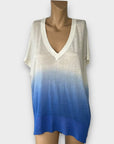 Mint Velvet Ombre Short Sleeve Knit Top - 12/14 (M)